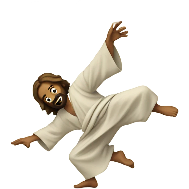 Jesus breakdancing emoji