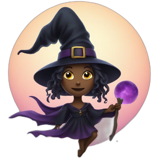 witch on the sky emoji
