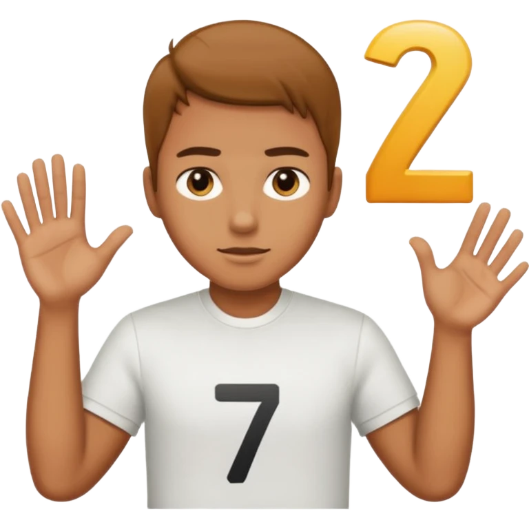 six seven number emoji
