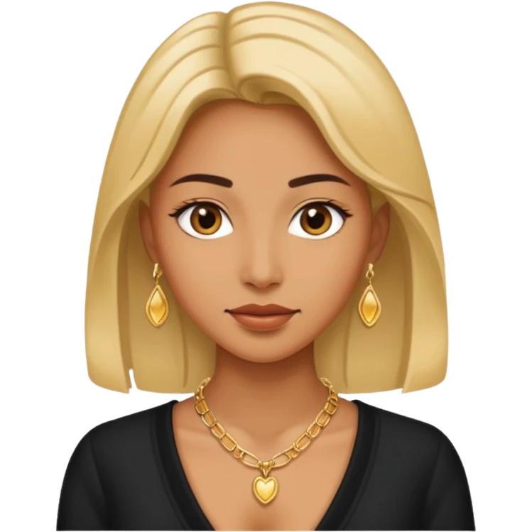 Female with Gold Necklace emoji