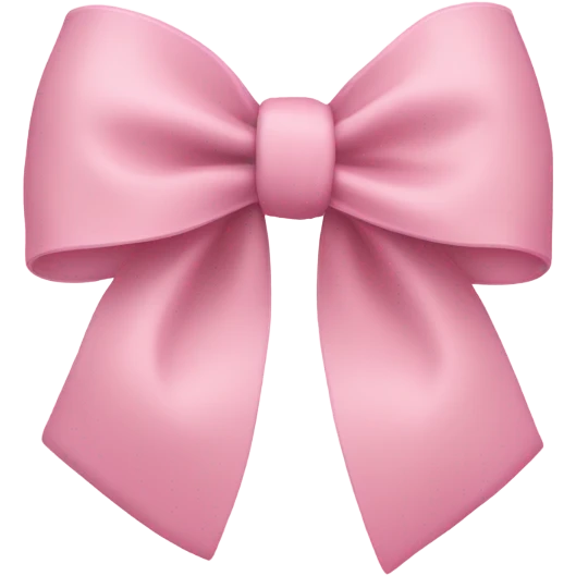 light pink bow on light pink bow emoji