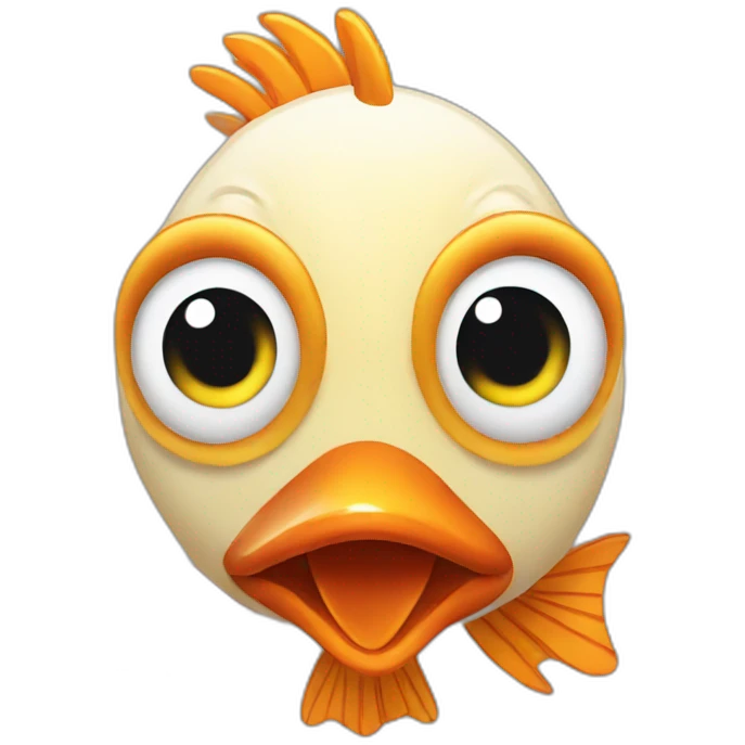 Fish chicken emoji