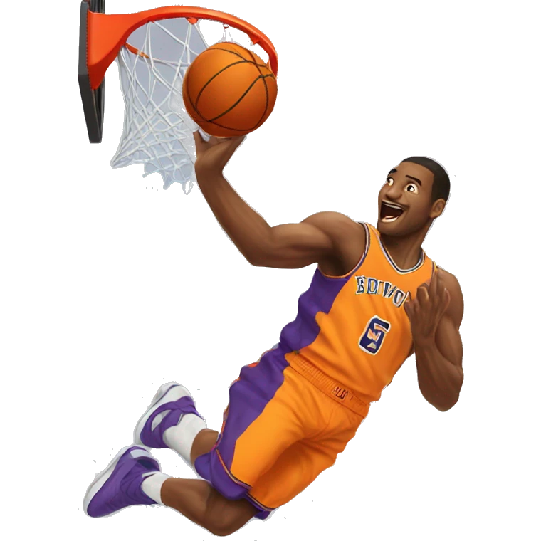 Basket ball dunk emoji