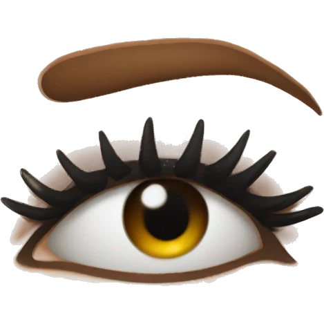 Emoji with lashes  emoji