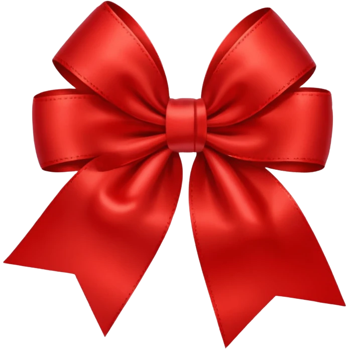подарок красного цвета с бантом emoji