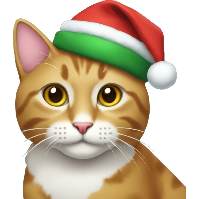 Christmas cat emoji