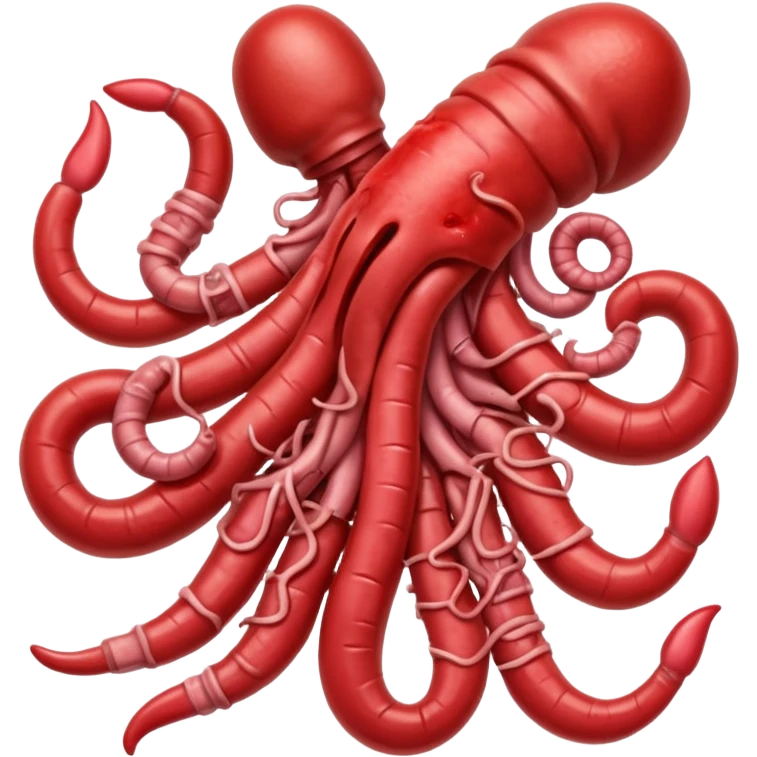 Bloody pile of intestines and organs emoji