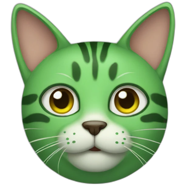 green cat emoji