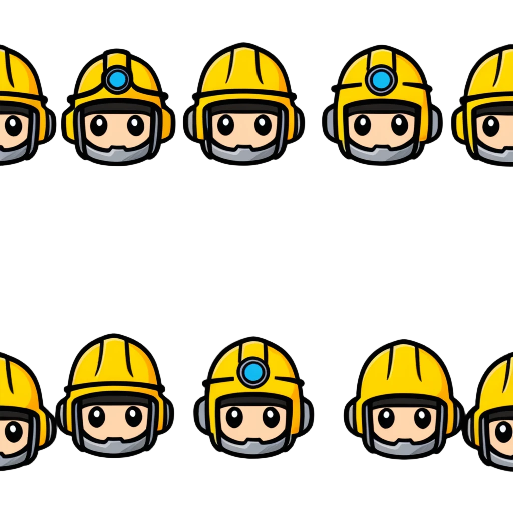 rescue team in helmets emoji