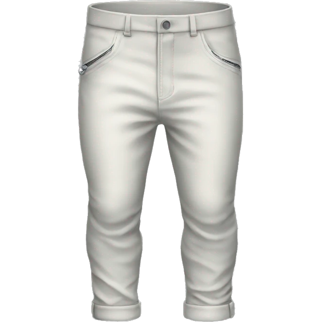 pant with zip emoji
