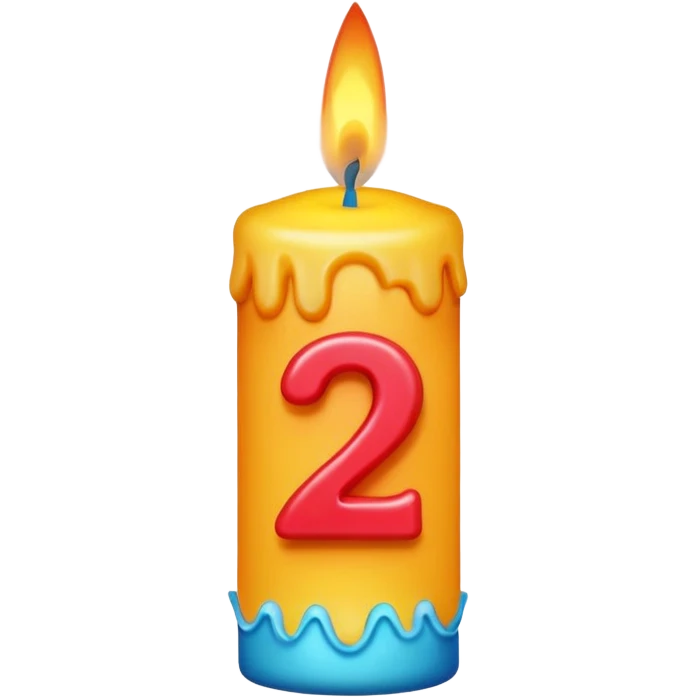 22nd birthday candle emoji