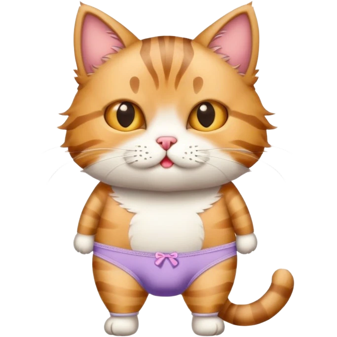 Смешной кот в трусах emoji