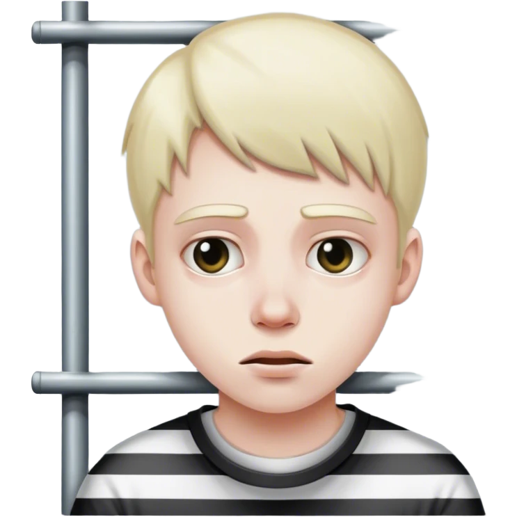 White teen in jail emoji