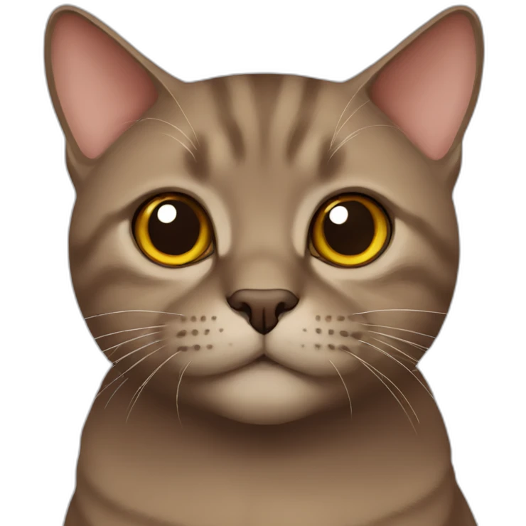 brown british cat emoji