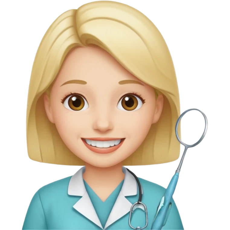 A girl who is dentist  emoji