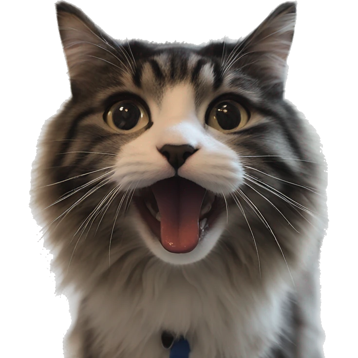 curious cat sticks out tongue emoji