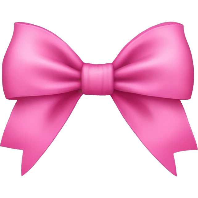 A pink bow emoji