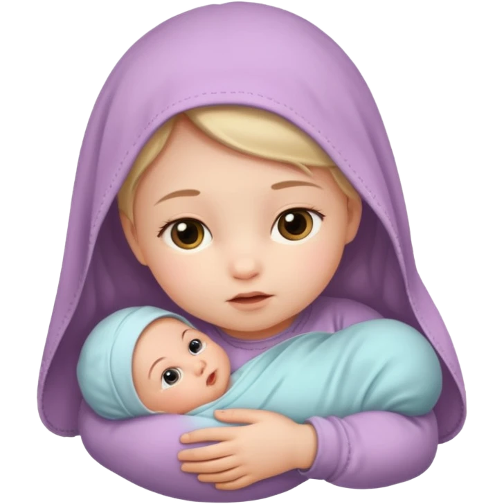 A newborn girl  emoji