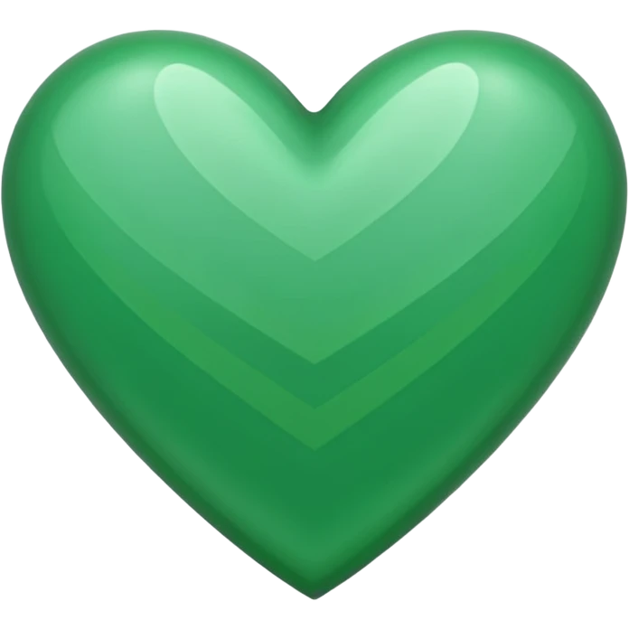 green heart with a chevron pattern emoji