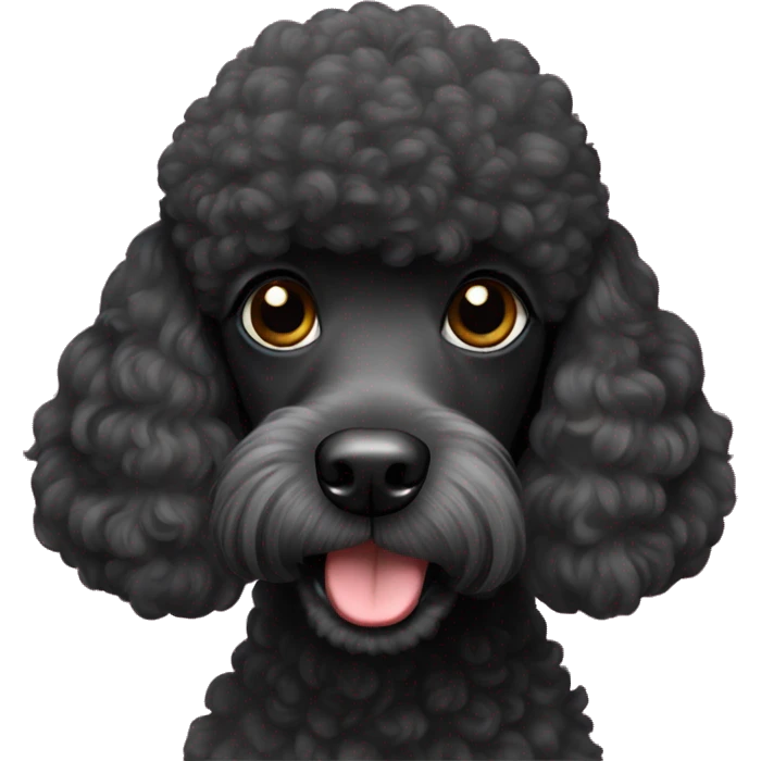 Black poodle emoji