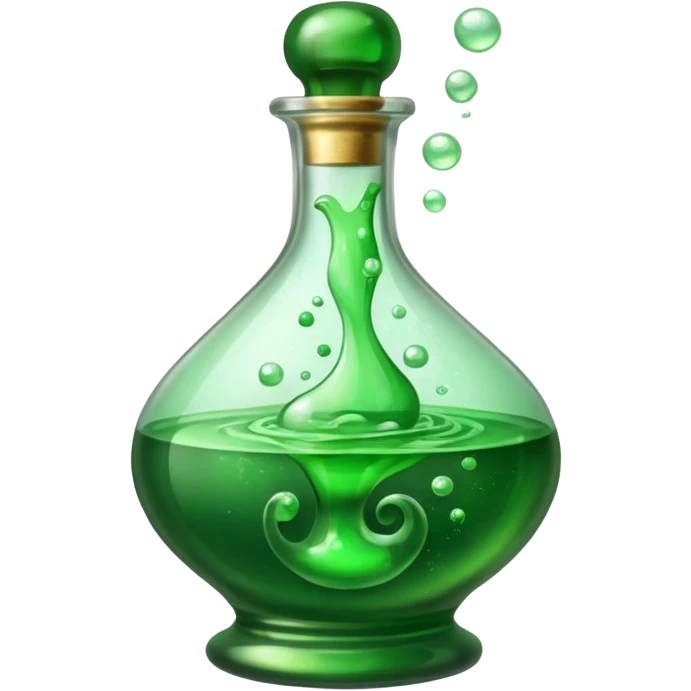 Green poison bottle emoji