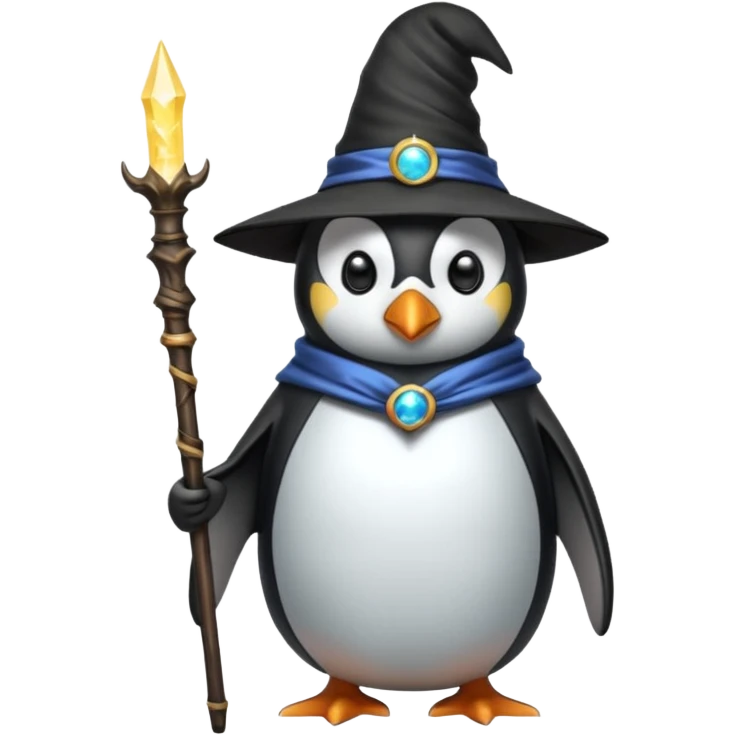 Penguin Wizard emoji