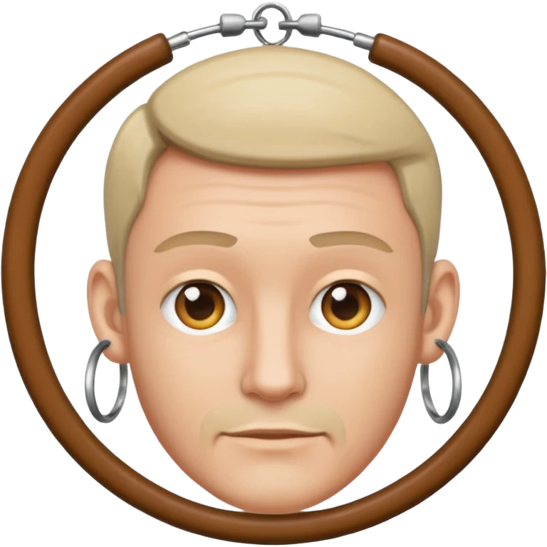 man wearing hoop earrings emoji