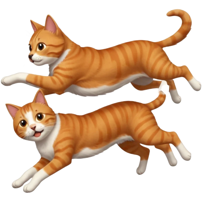 Dog flipping of cat emoji