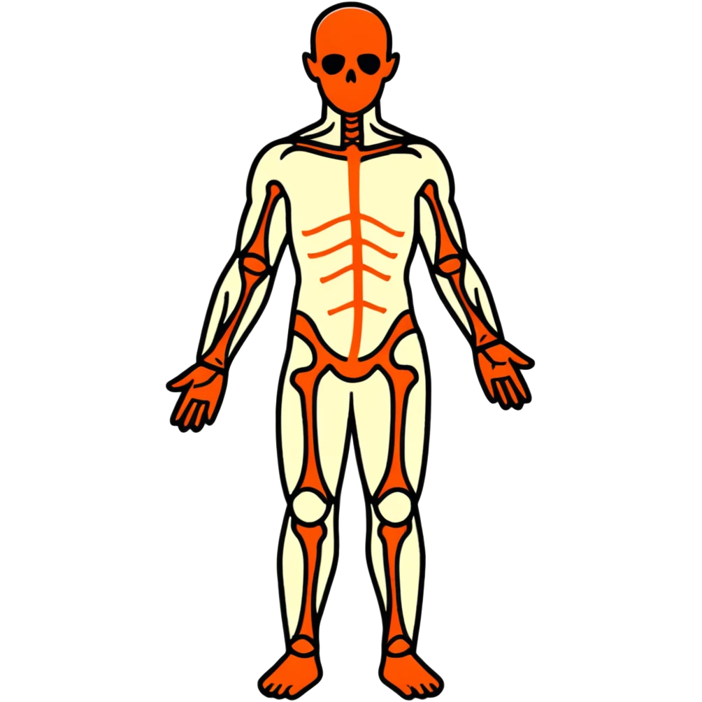 Full human body, anatomical figure, standing pose emoji