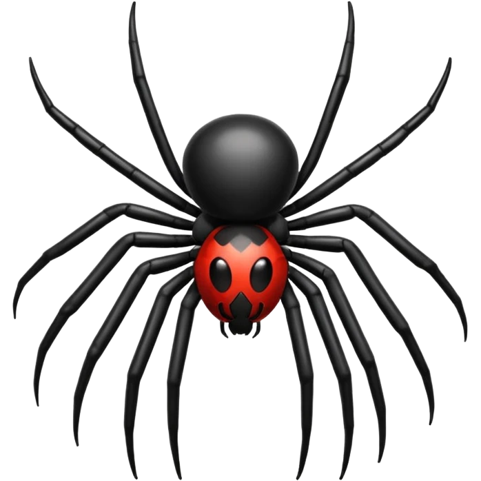 “spider emoji, clean iOS style” emoji