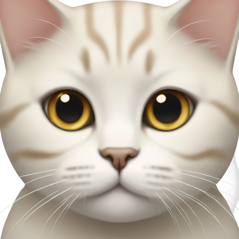 british shorthair beige white cat emoji