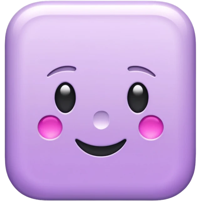 pastel purple iPhone back view shiny finish emoji