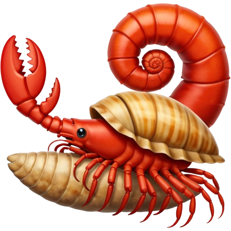 🦞🐚 que salga una claw como del emoji de lobster del emoji de shell de caracol. emoji