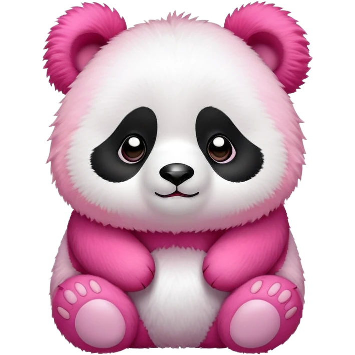 Pink panda emoji