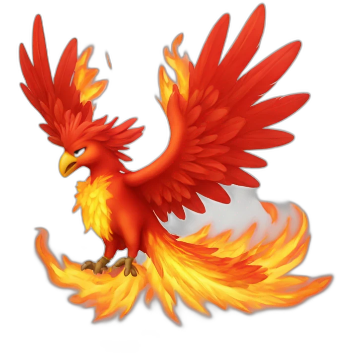 Red fire Pheonix emoji