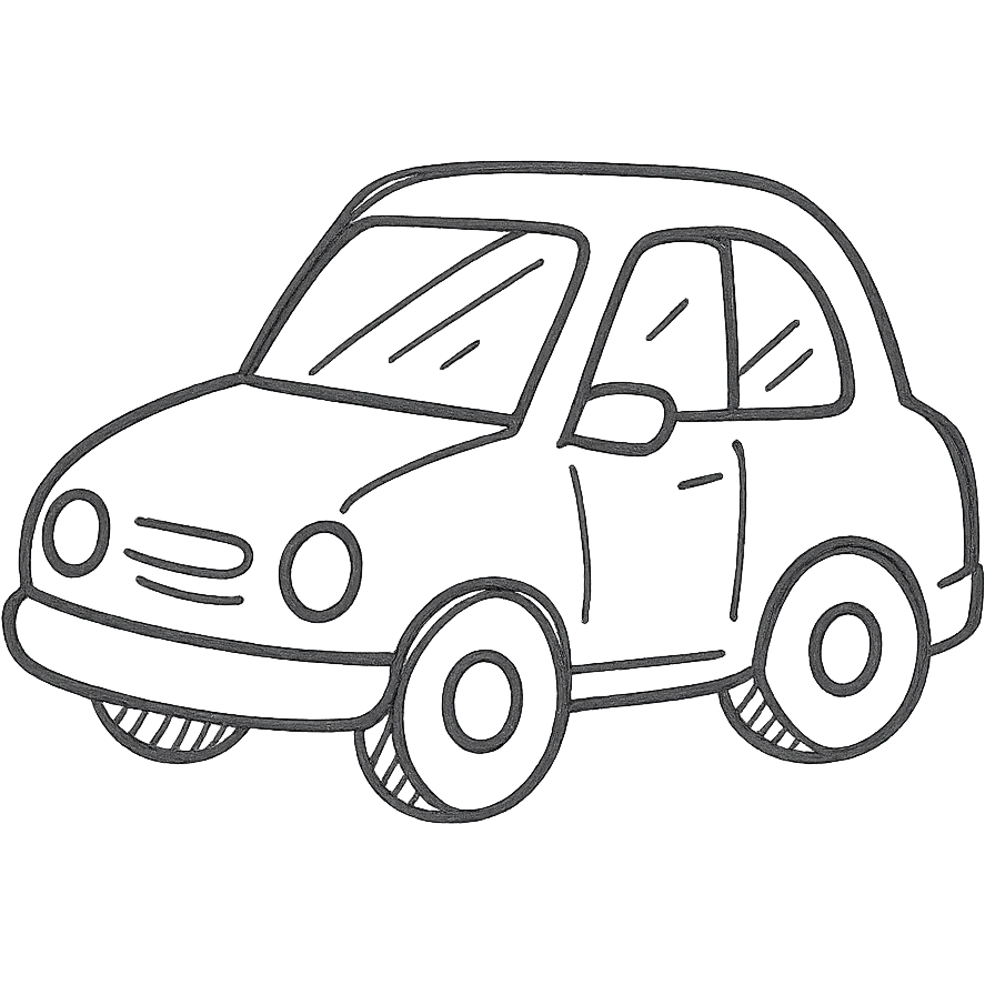 red and blue automobile icon emoji