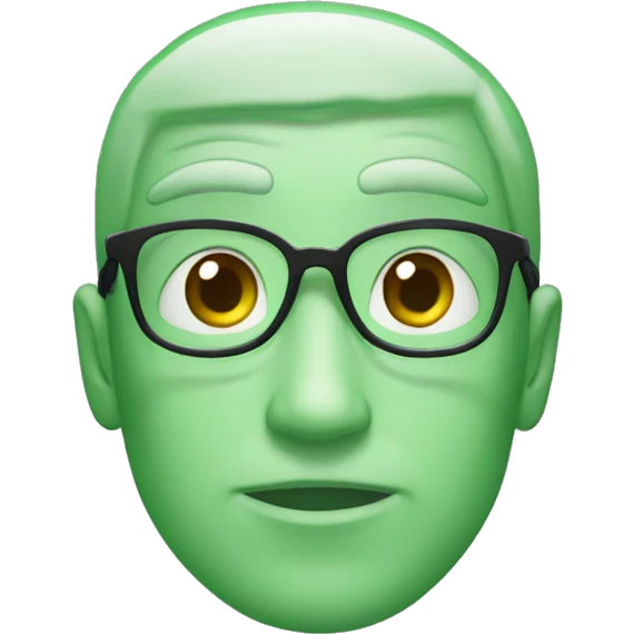 Homem olhos verdes  na academia  emoji