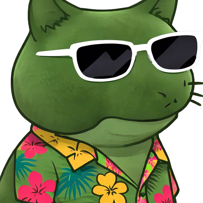 Cat with sunglasses emoji