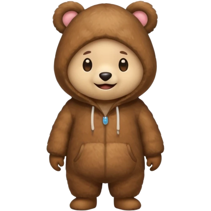 Mushroom dressed in a bear emoji