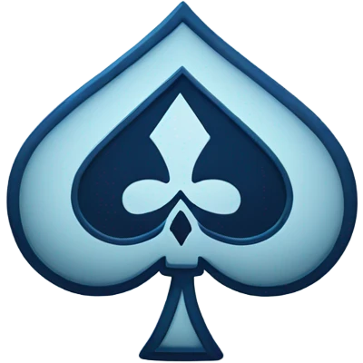  Blue ace of spades emoji