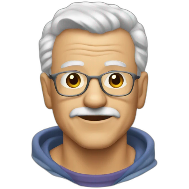 old man 90s webcam emoji