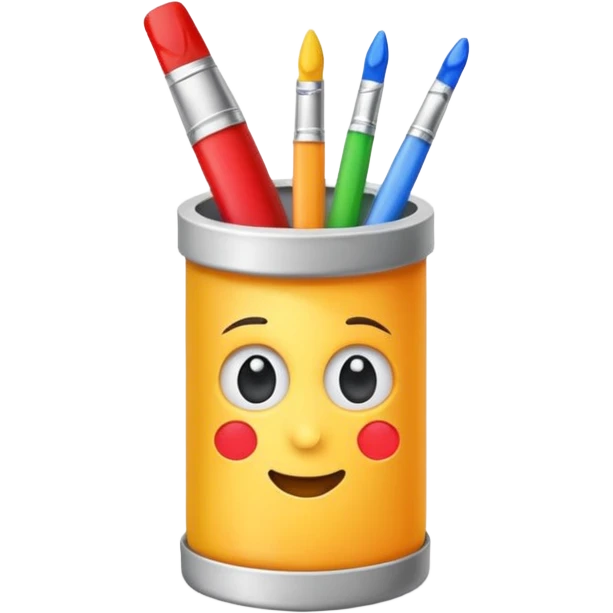 artist paint tubes piece  emoji