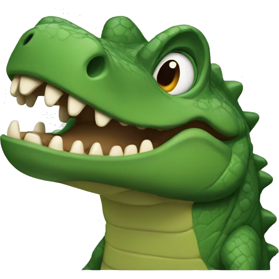 Cocodrilo enojado emoji