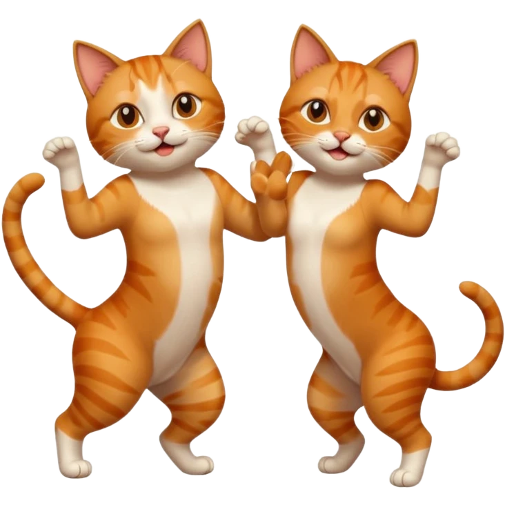 Cats couple salsa dancing  emoji