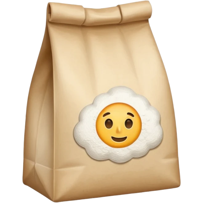 a bag of flour emoji