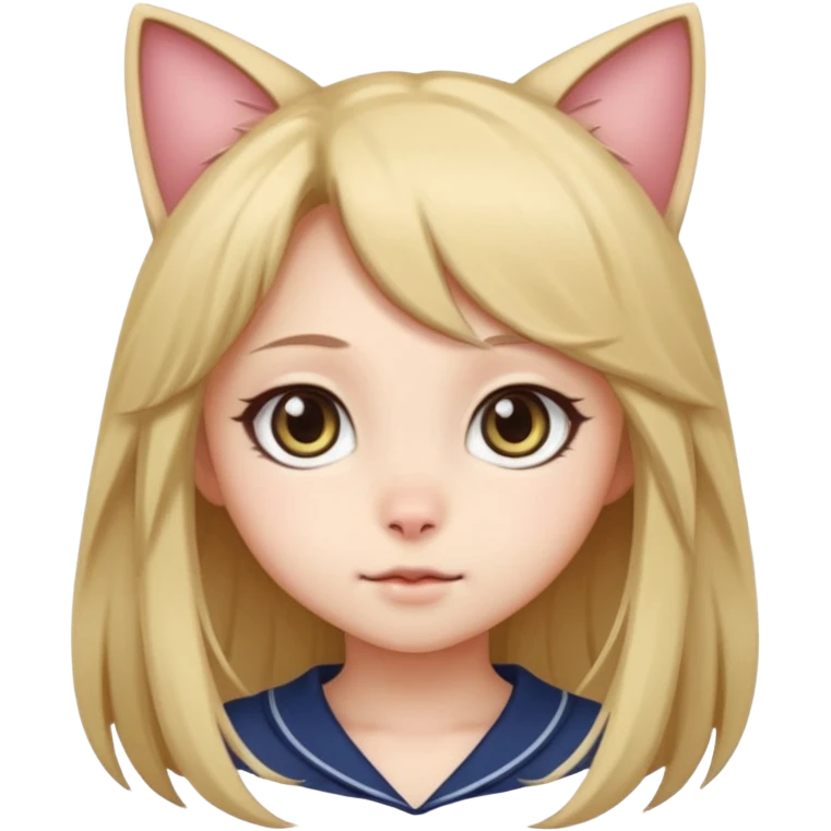 anime cute cat girl emoji