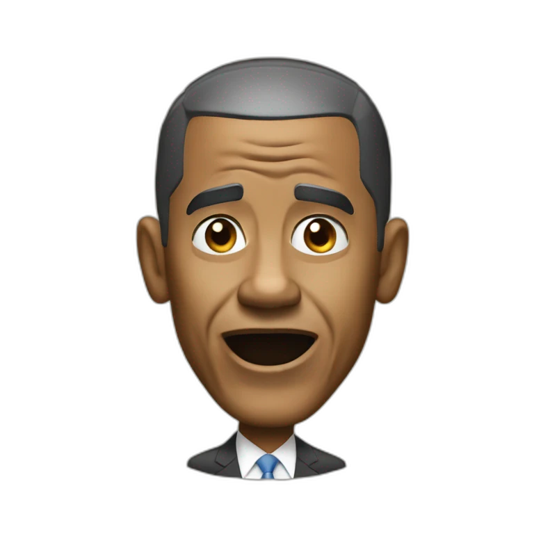 Barak Obama surprised emoji