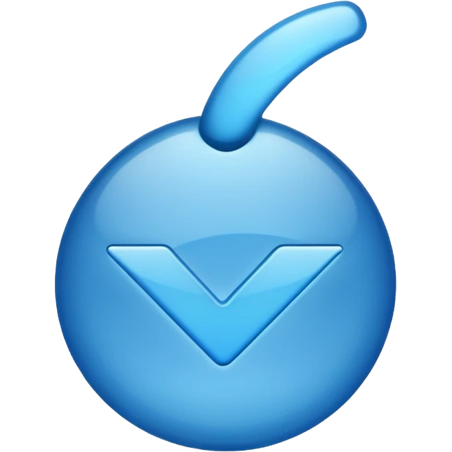 Blue tick emoji