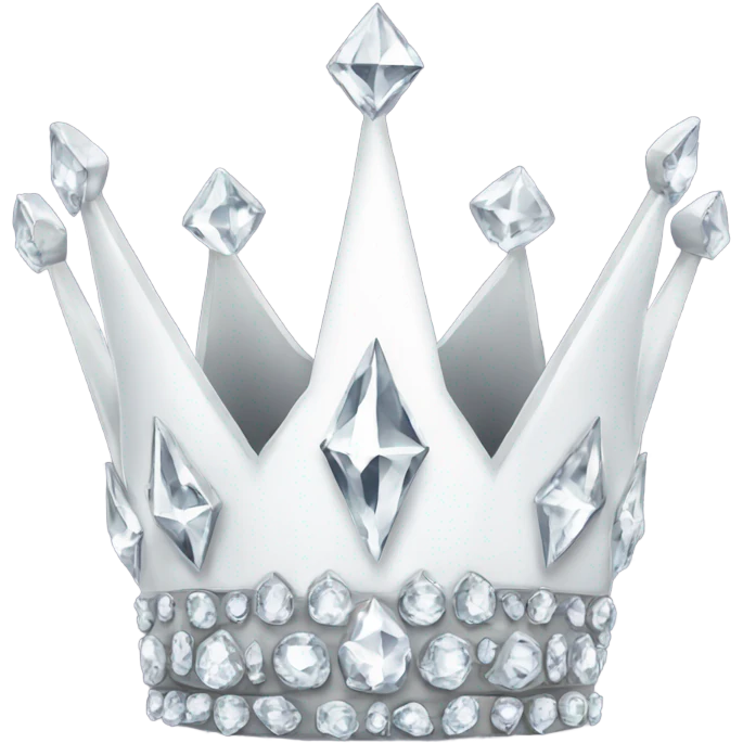 White diamond crown  emoji
