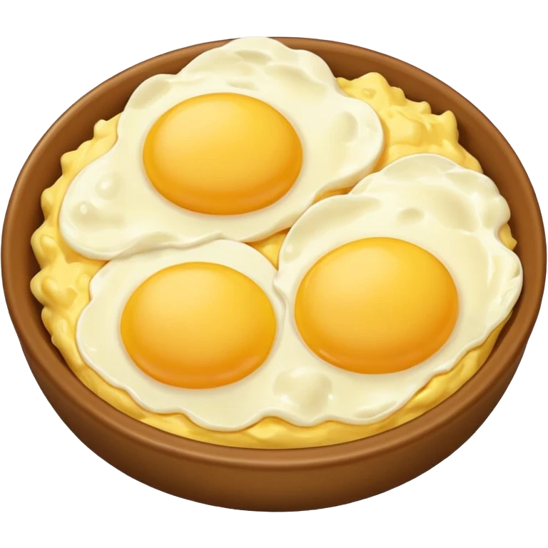 Scrambled egg NO egg on top emoji